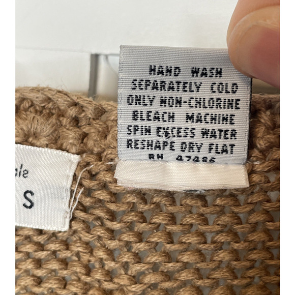 Vintage 90s Express Boho Embroidered Floral V-neck Sweater Sz L Cottagecore Y2K - Picture 16 of 16